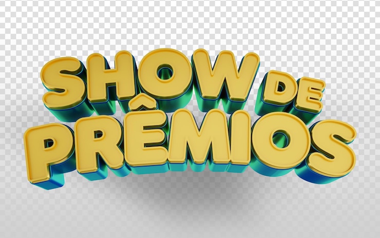 PSD Gratis 3d stamp promotional awards show social media show de premios