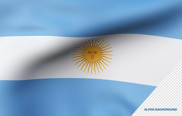 3d-vlag van argentinië