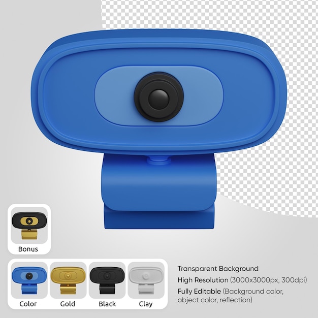 Gratis PSD 3d-webcam