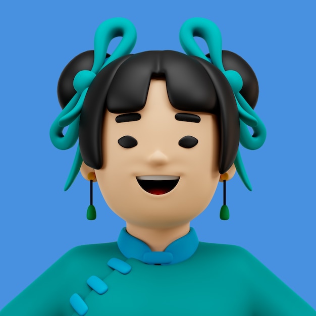 3d-weergave van avatar