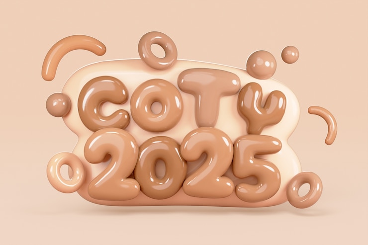 Gratis PSD 3d-weergave van de kleur van de tekst van het jaar