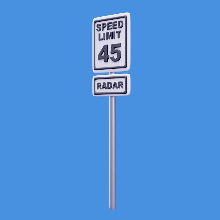 Gratis PSD 3d-weergave van een politie-object