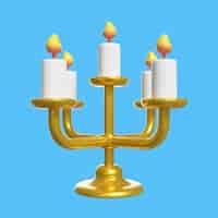 Gratis PSD 3d-weergave van een religieus icoon