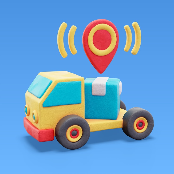 Gratis PSD 3d-weergave van het icoon van de pinlocatie