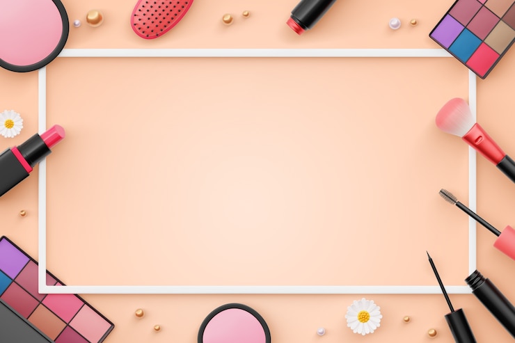 Gratis PSD 3d-weergave van schoonheidsbanner