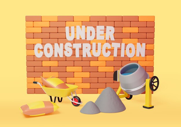 404 fondo en concepto de construcción