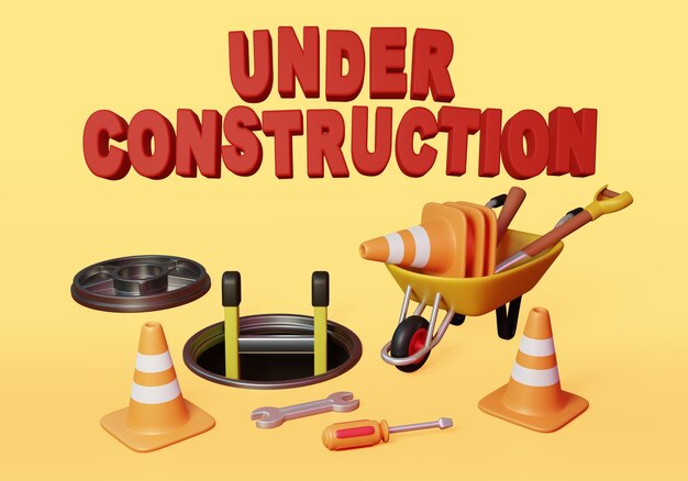 404 fondo en concepto de construcción