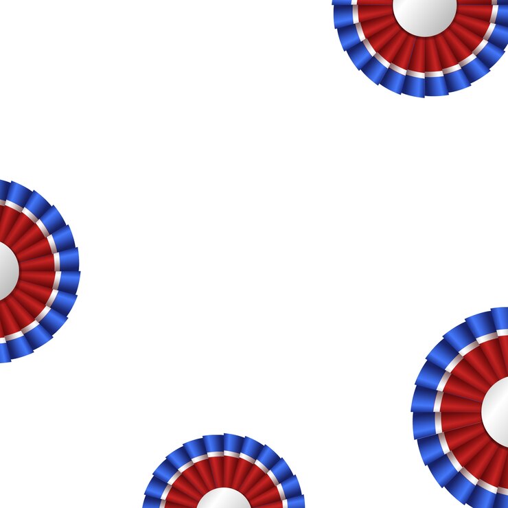 PSD gratuito 4th of july decoration illustration