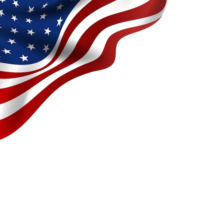 PSD gratuito 4th of july decoration illustration