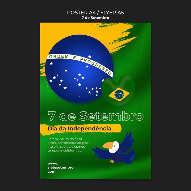 PSD gratuito 7 di settembre template design