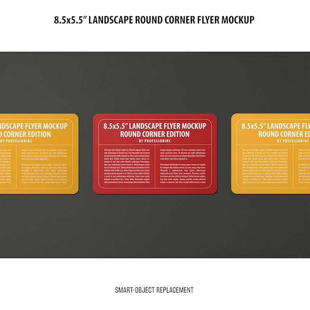 8.5x5.5 landschap flyer mockup