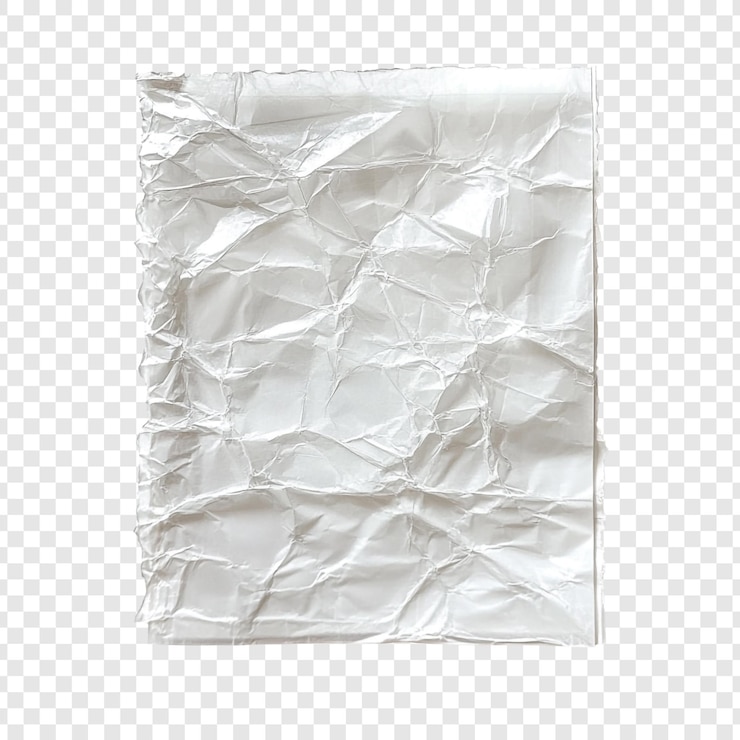 PSD Gratis a crumpled sheet of white paper texture and background