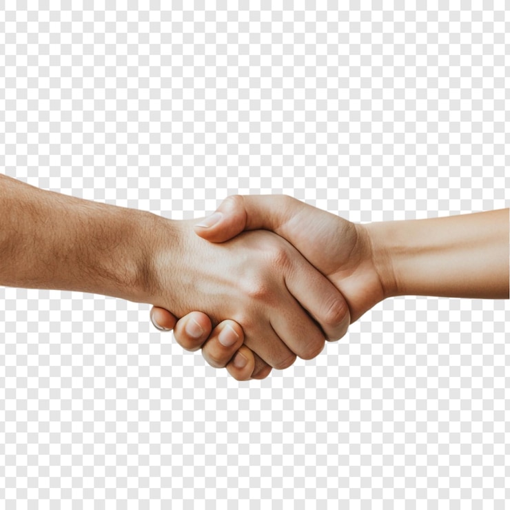 PSD Gratis a firm handshake symbol of agreement trust and unity