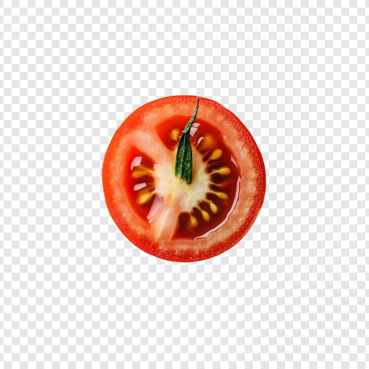 PSD Gratis a perfectly sliced tomato juicy red delight