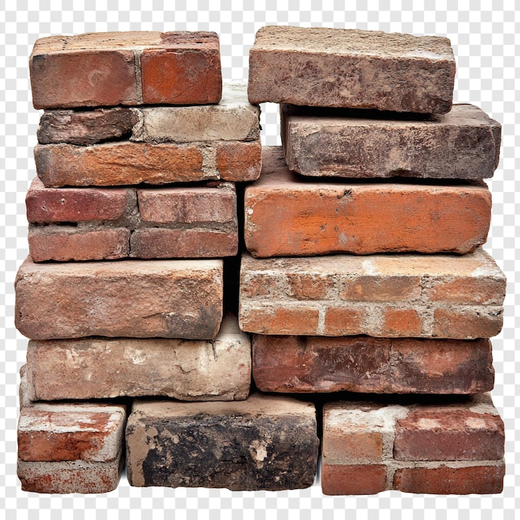 PSD Gratis a stack of rustic reclaimed bricks texture history and architectural potential