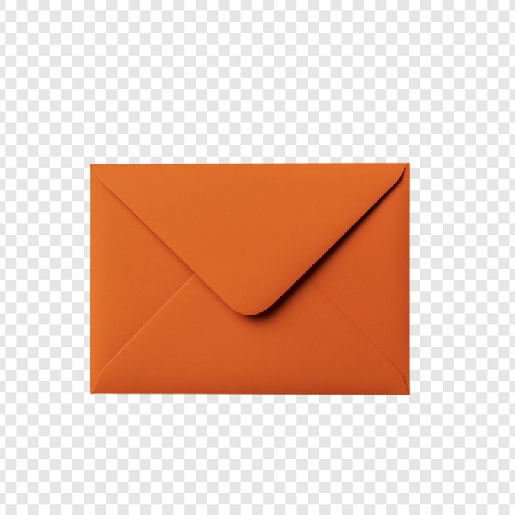 PSD Gratis a vibrant orange envelope a simple clean design