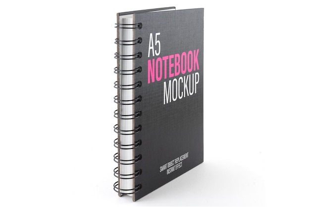 A5 ring notebook mockup