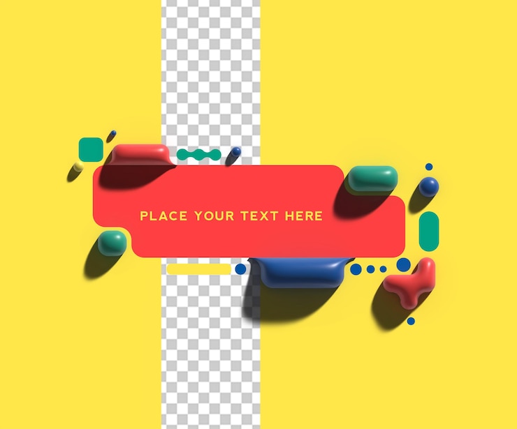 PSD Gratis abstract banner lego art poster design transparent psd file.