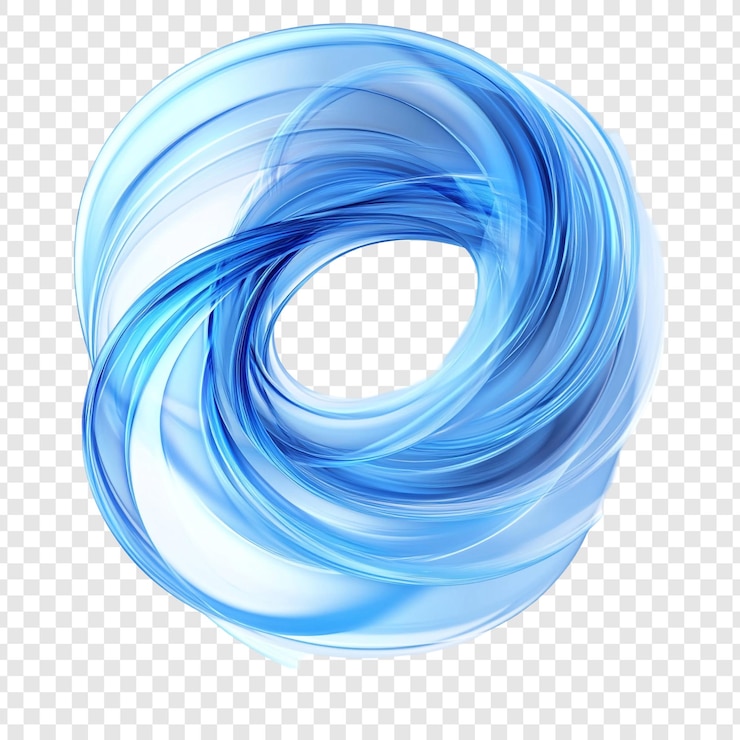 PSD Gratis abstract blue swirling vortex a digital art piece