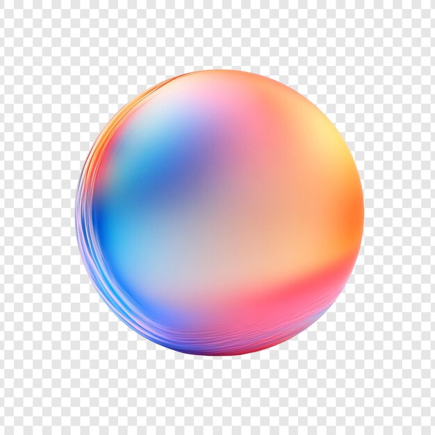 Abstract Colorful Orb Una vibrante sfera iridescente che mostra uno spettro di colori