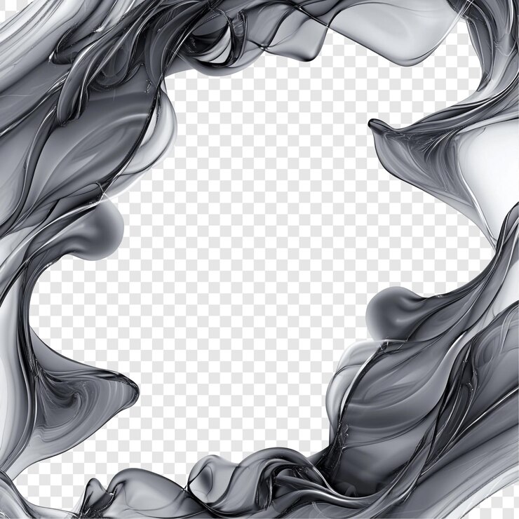 PSD gratuito abstract gray swirls una moderna cornice artistica