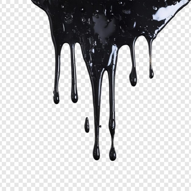 Abstract Liquido nero che gocciola