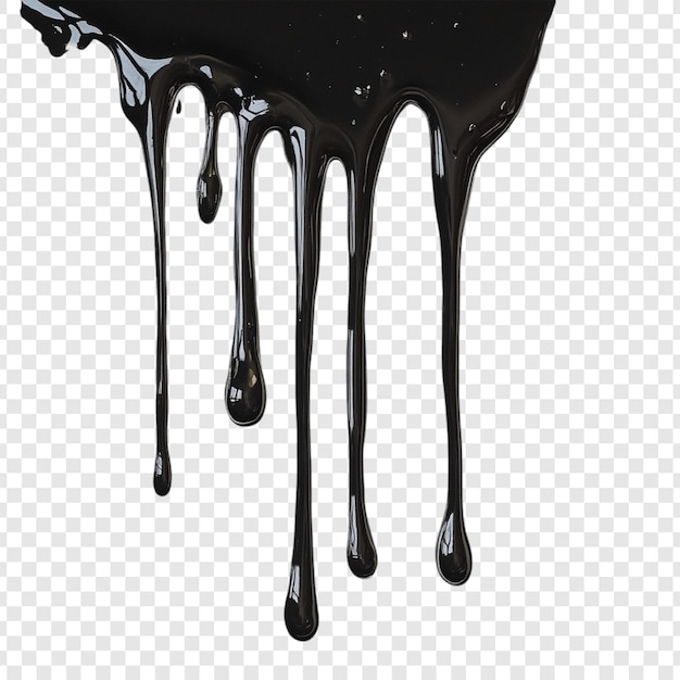 Abstract Liquido viscoso nero gocciolante Texture lucida Superficie tema scuro