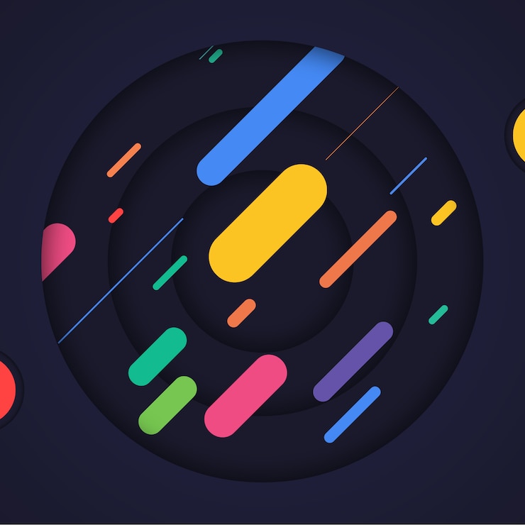 PSD Gratis abstract multicolor background