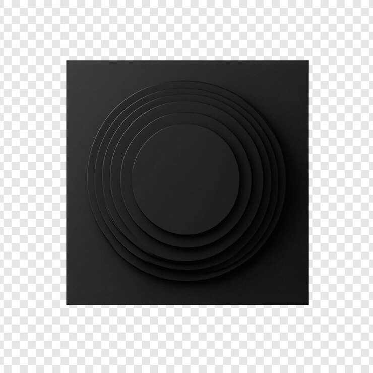PSD gratuito abstract sfere nere un ammasso di sfere luccicanti 3d
