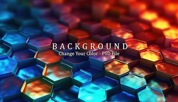 Gratis PSD abstracte hexagon achtergrond generatieve ai