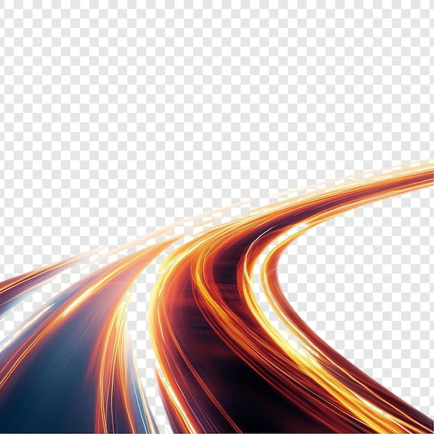 Abstracto Carretera dinámica por la noche Una representación visual de la velocidad y el movimiento