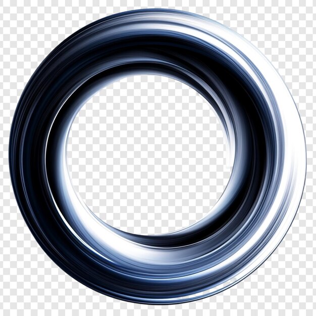 Abstracto Círculo Giratorio Un visual hipnotizante de una forma circular giratoria dinámica que muestra un gradiente de azules oscuros y claros que crea una ilusión de profundidad y movimiento