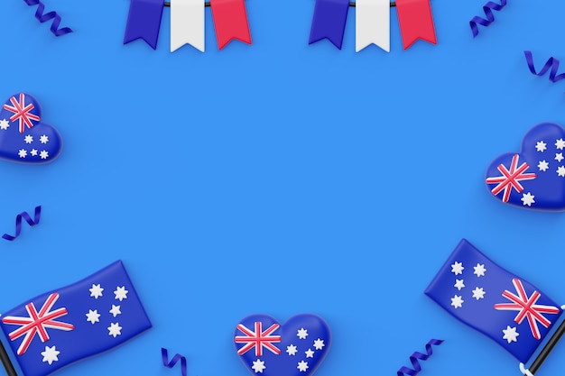 Gratis PSD achtergrond van de australische dag