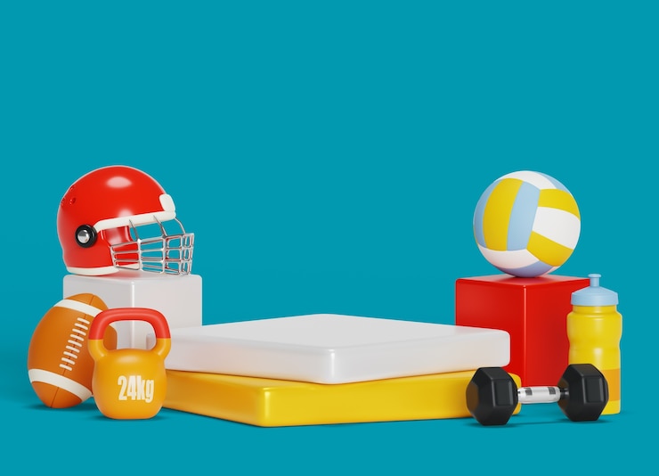 Gratis PSD achtergrond van het podium voor sportverkopen