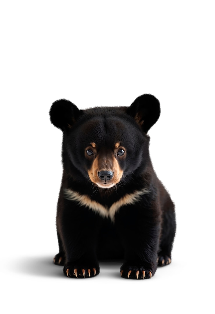 PSD gratuito adorabile orso isolato