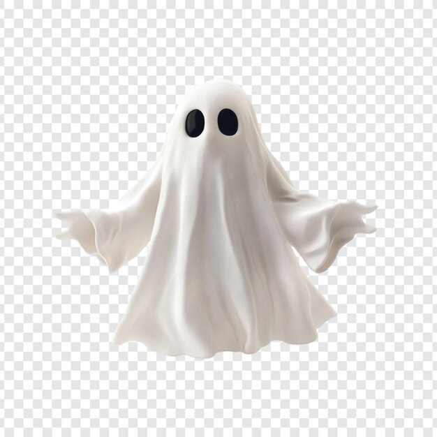Adorable fantasma renderizado en 3D para Halloween