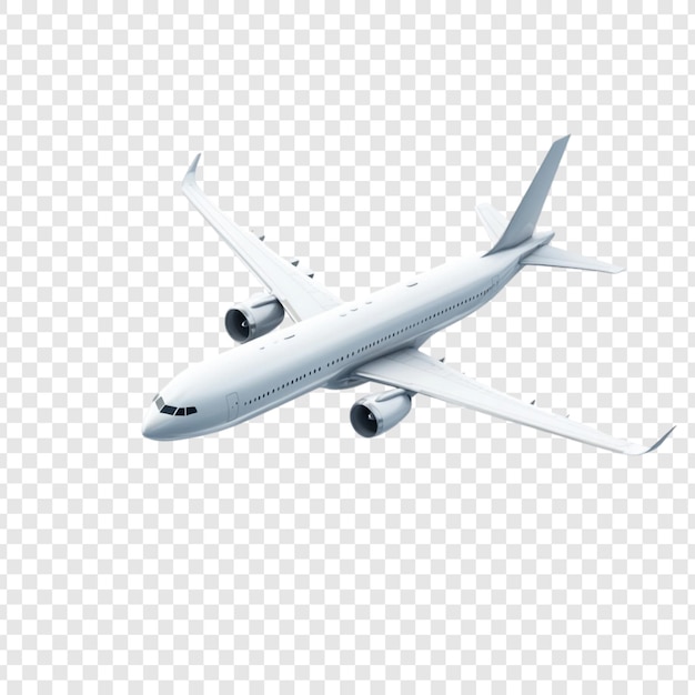 Aereo bianco in volo in alto Avventura Viaggio di viaggio