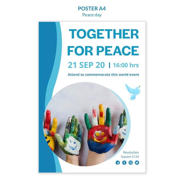 Affiche voor internationale dag van vrede