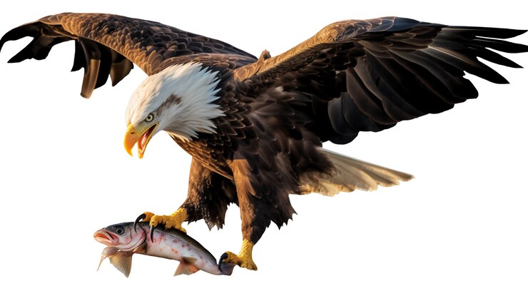 PSD gratuito águila americana calva aislada