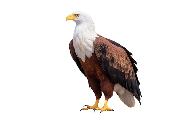 Águila americana calva aislada