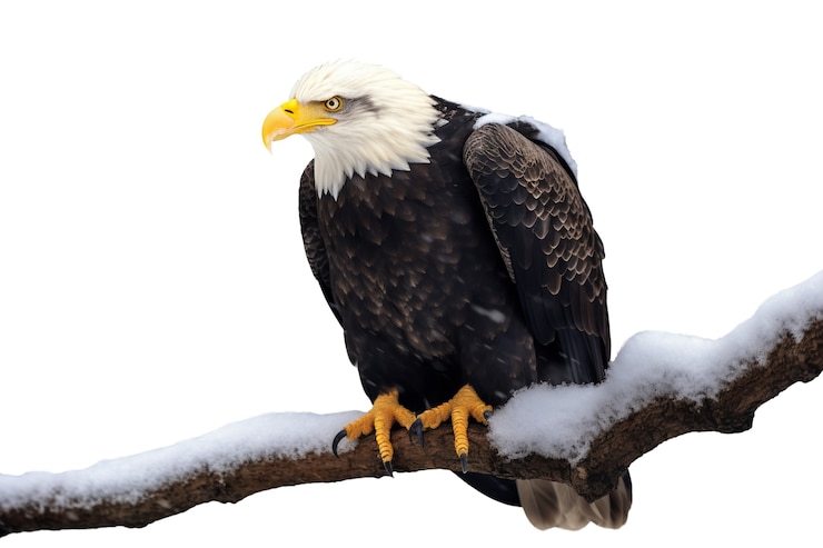 PSD gratuito águila americana calva aislada