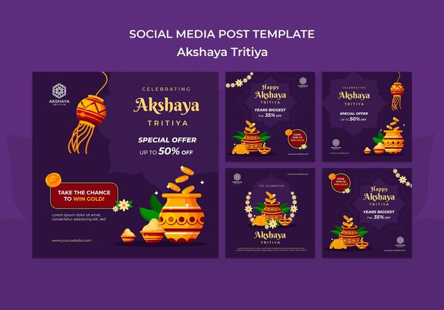 Akshaya Tritiya Instagram-berichten