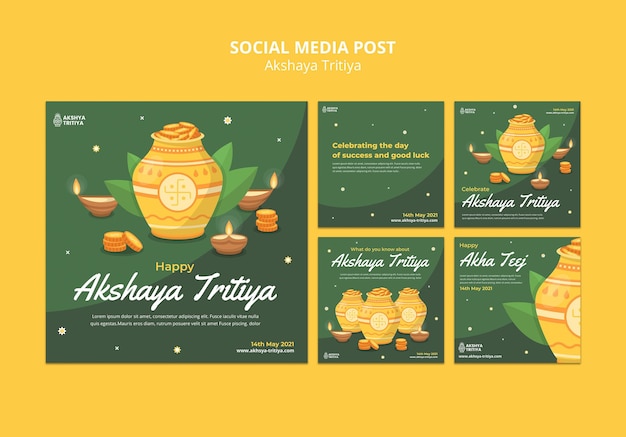 Akshaya tritiya instagram posts sjabloon