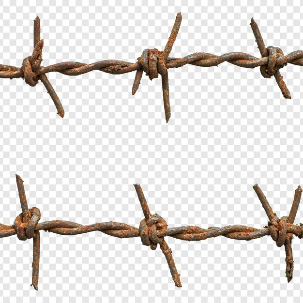 El alambre de púas oxidado, un símbolo de restricción y decadencia