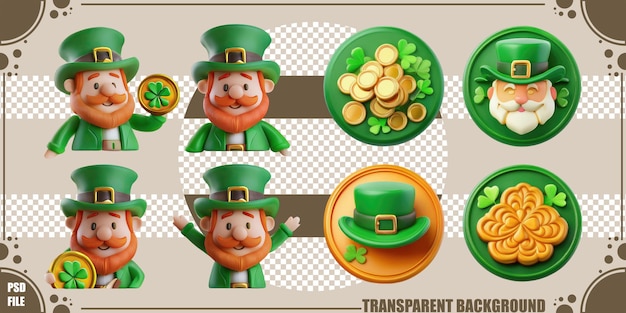 Alegre Leprechauns y la colección de monedas de la suerte