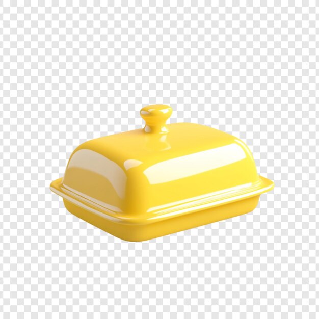 Alegre plato de mantequilla amarilla Disfrute de las vajillas de cocina