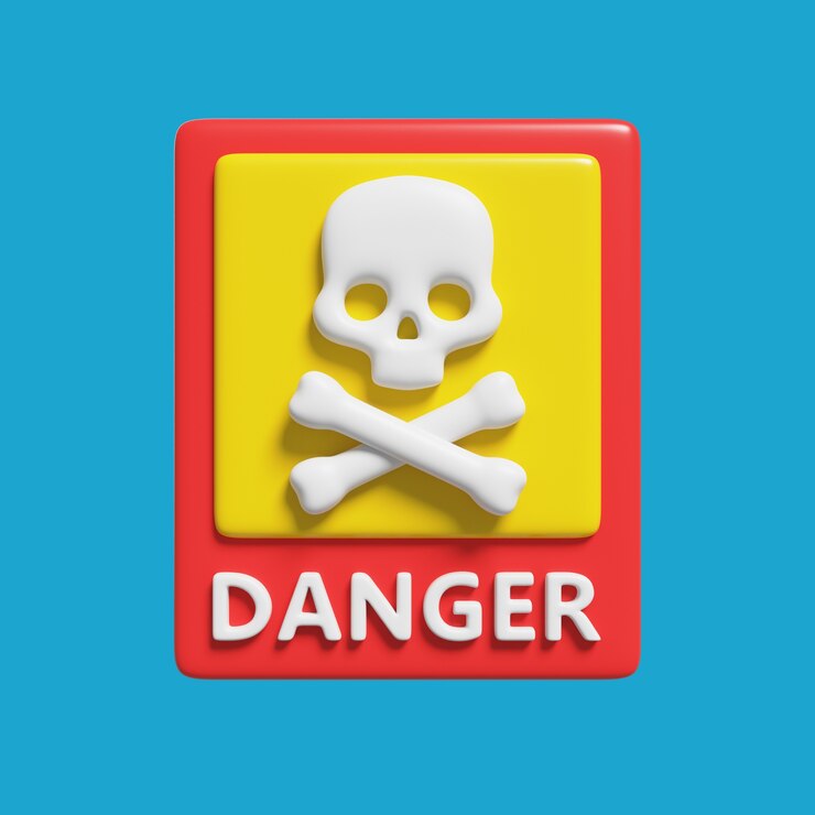 PSD Gratis alert and warning icon 3d rendering
