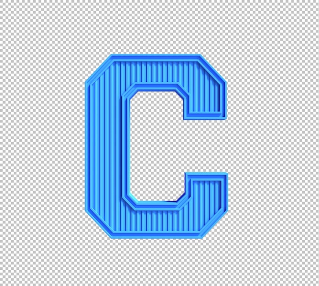 PSD gratuito alfabeto 3d sobre fondo transparente