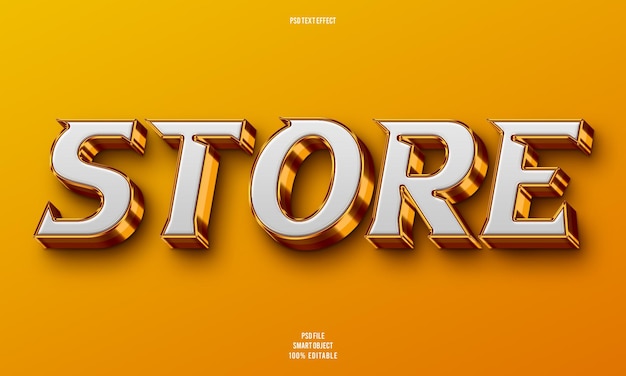 Almacenar efecto de texto editable en 3D