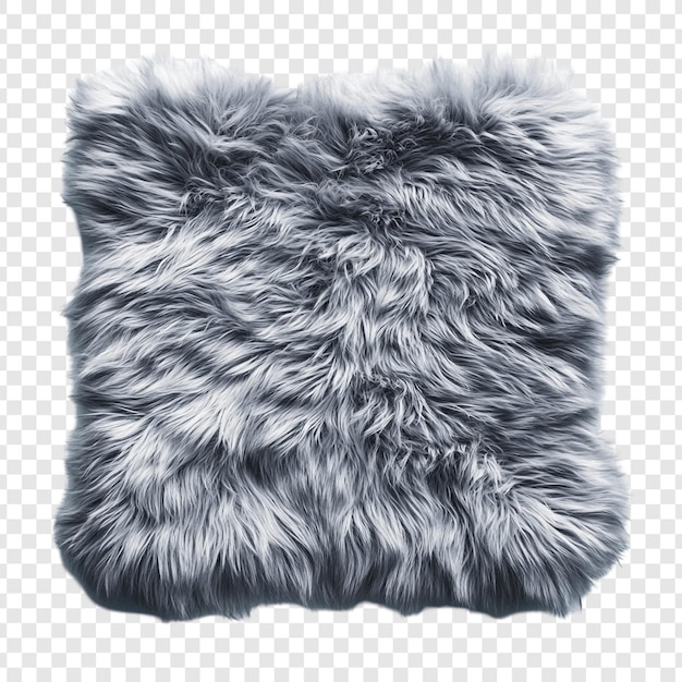 Almohada de piel gris suave Decoración acogedora del hogar Textura lujosa